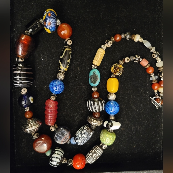 Handmade Jewelry - Antique bead necklace